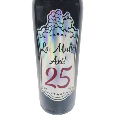 La multi ani 25, vin rosu cabernet sauvignon, demisec, 750ml, 13.5% alcool